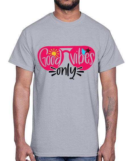 Good Vibes Only Style 42#- summer- Cotton Tee