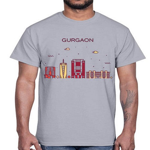 Gurgaon 799#- cities- Cotton Tee
