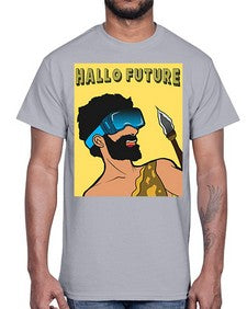Hallo Future 497#- art pop art- Cotton Tee