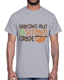 Hanging Out in Second 235#- second grade- Cotton Tee