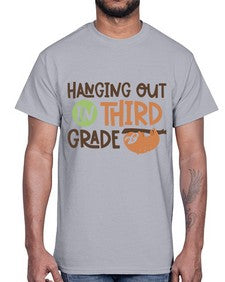 Hanging Out in Third 236#- third grade- Cotton Tee