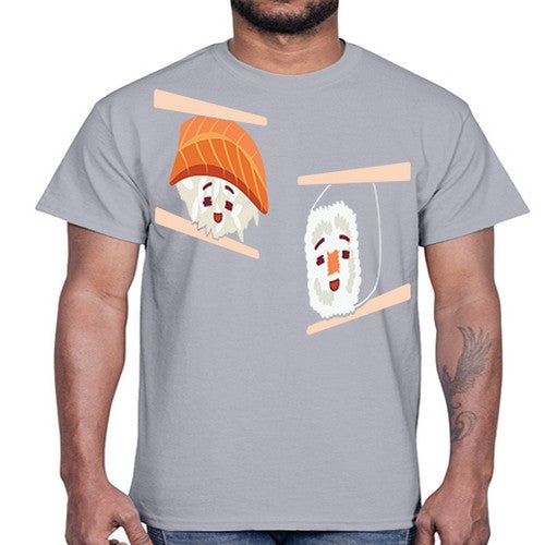 Happy Sushi Anime Kawaii Set Anime 232#- anime- Cotton Tee