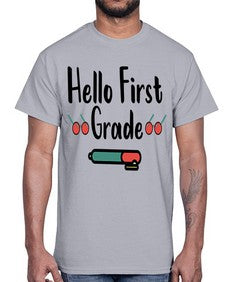 Hello First Grade 273#- first grade- Cotton Tee