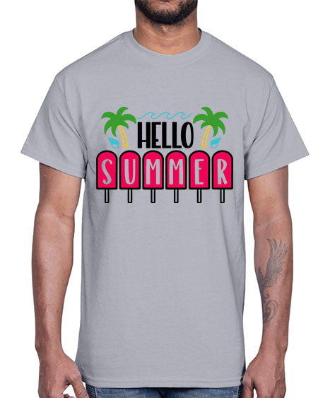 Hello Summer Style 39#- summer- Cotton Tee