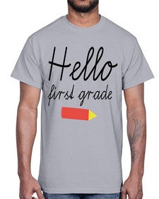 Hello first grade 274#- first grade- Cotton Tee