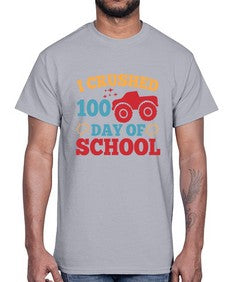 I CRUSHED one hundred day of school 360#- one hundred days- Cotton Tee