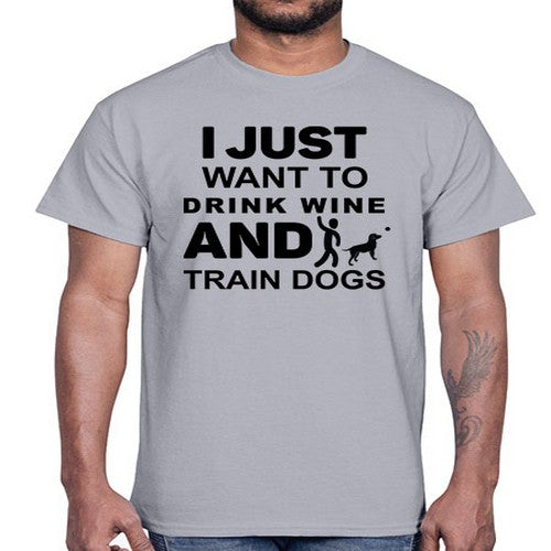 I Just Want to Drink Style 43#- dogs- Cotton Tee