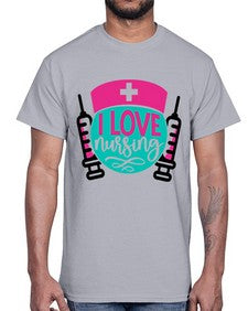 I Love Nursing Style Style 898#- nurse- Cotton Tee
