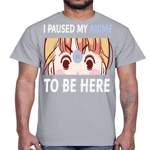 I Paused My Anime To Anime 244#- anime- Cotton Tee