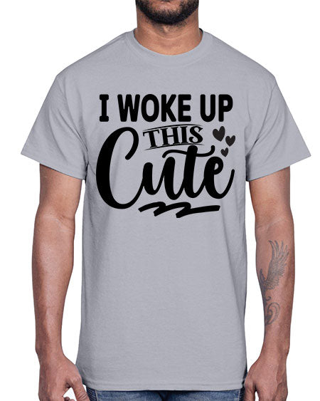 I Woke Up This Cute 348#- kids- Cotton Tee