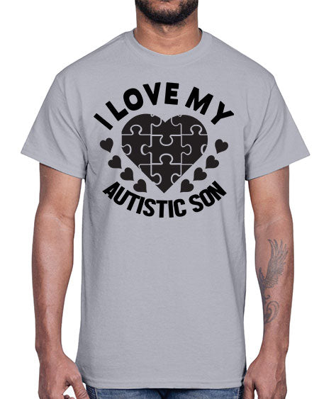 I love my Style 46#- autism- Cotton Tee