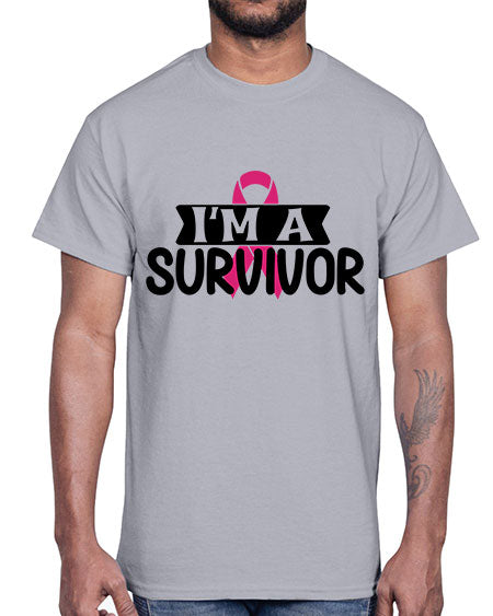 Im a Survivor 17#- breast cancer- Cotton Tee