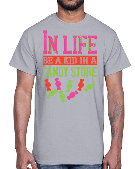 In life be a kid in a candy store Style 123#- kids- Cotton Tee