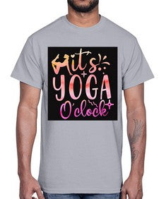 It s yoga O clock  345#- yoga- Cotton Tee