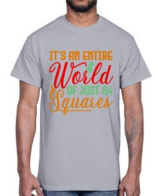 Its an entire world of just squares 124#- chess- Cotton Tee