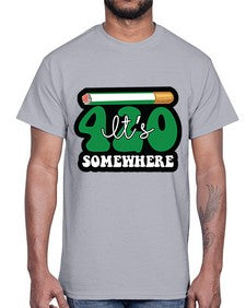 Its somewhere 674#- marijuana- Cotton Tee