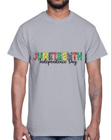 Juneteenth Independence Day 37#- black juneteenth- Cotton Tee