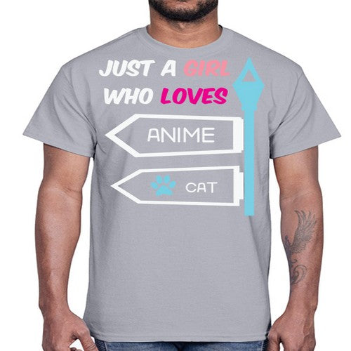 Just A Girl Who Loves Anime 264#- anime- Cotton Tee