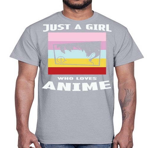 Just A Girl Who Loves Anime 265#- anime- Cotton Tee