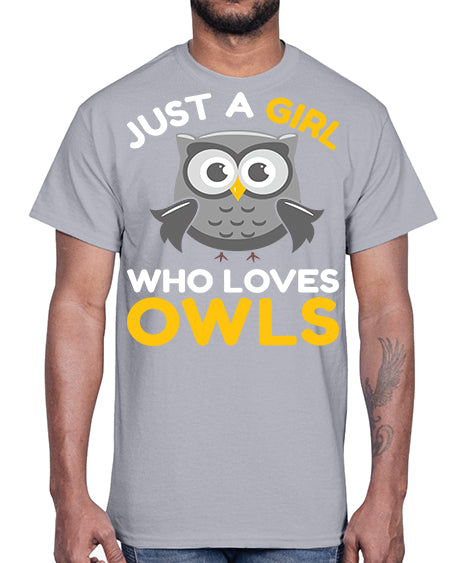 Just a Boy Who Loves A TurtleRabbit 11#- owl- Cotton Tee
