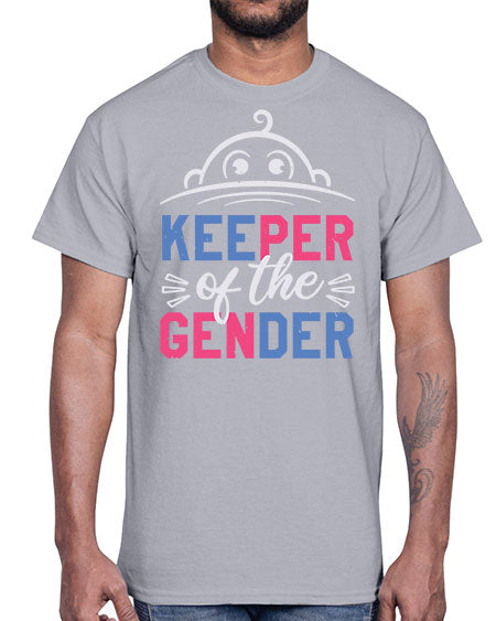 Keeper of the gender Style 135#- baby shower- Cotton Tee