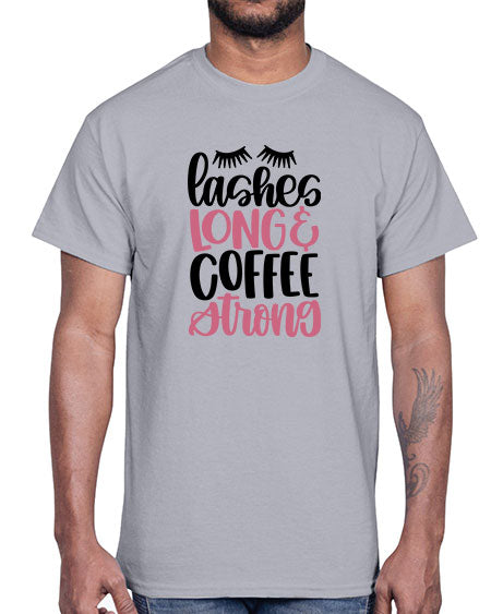 Lashes Long Coffee Strong Style 67#-makeup Cotton Tee