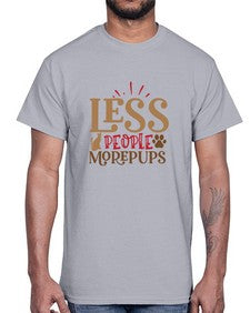 Less People More Pups Style 18#- cats- Cotton Tee