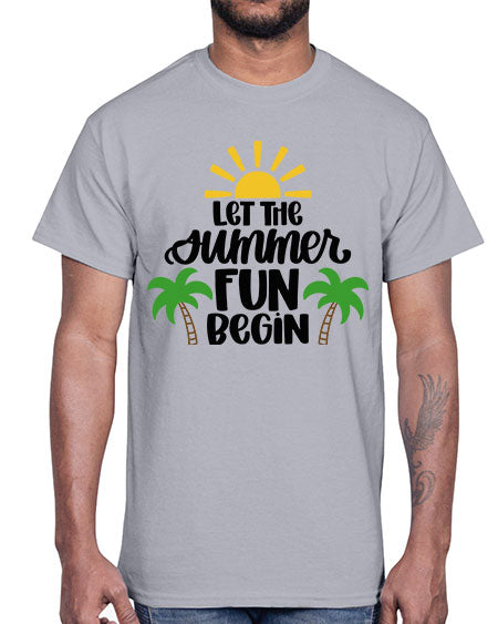 Let The Summer Fun Begin Style 35#- summer- Cotton Tee