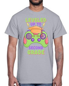 Leveled up to second Grade 471#- second grade- Cotton Tee