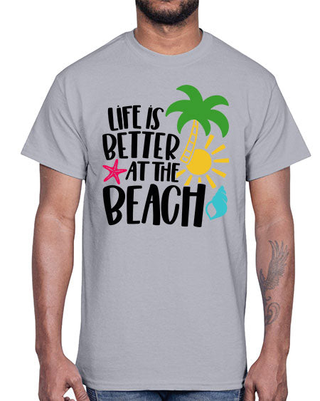Life Is Better At The Beach Style 34#- summer- Cotton Tee