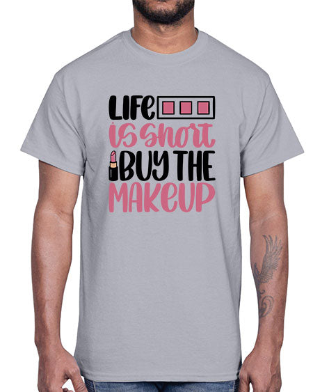 Life Is Short Buy Makeup Style 61#-makeup Cotton Tee