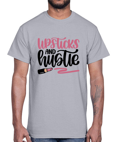 Lipstick And Hustie Style 58#-makeup Cotton Tee