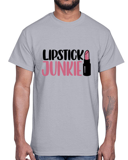Lipstick Junkie Style 56#-makeup Cotton Tee