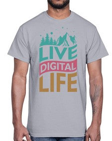 Live Digital Life 7#- internet- Cotton Tee