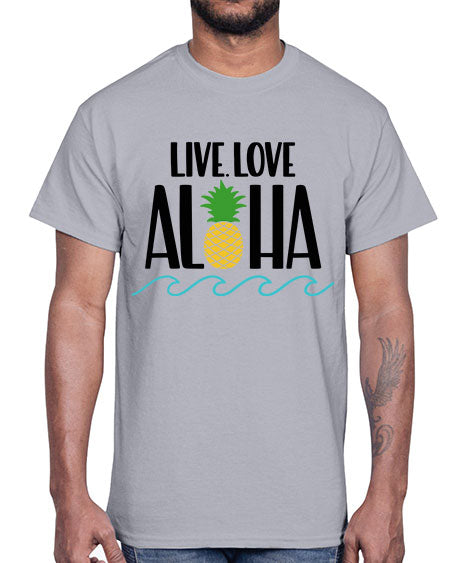 Live Love Aloha Style 30#- summer- Cotton Tee