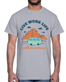 Live Work Life 6#- internet- Cotton Tee