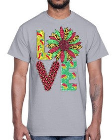 Love Juneteenth Day Fist Sunflower Png 7#- black juneteenth- Cotton Tee