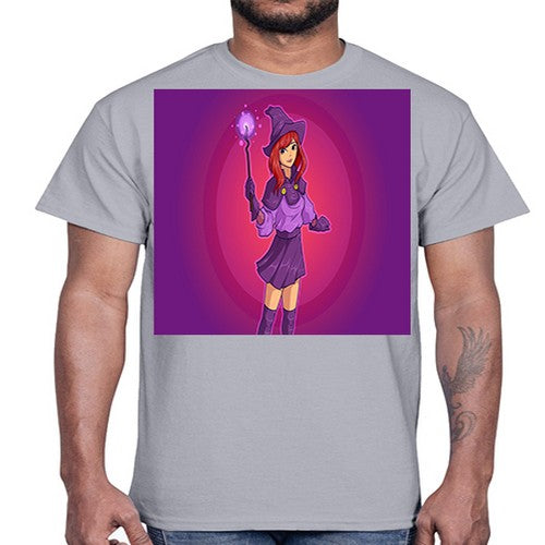 Magician school girl 181#- anime- Cotton Tee