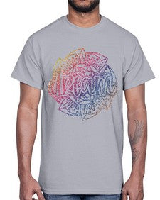 Mandala Dream Rainbow Glitter 760#- mandala- Cotton Tee