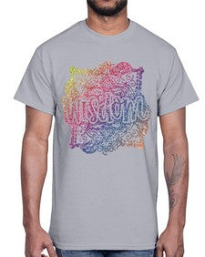 Mandala Wisdom Rainbow Glitter 764#- mandala- Cotton Tee
