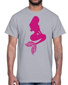 MermaidMandalaUpdated 933#- mandala- Cotton Tee