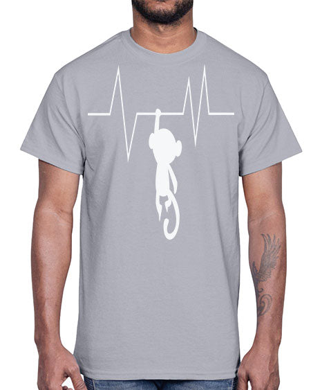 Monkey Heartbeat 14#- monkey- Cotton Tee