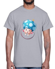 Mushroom 188#- cartoon food- Cotton Tee