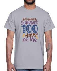 My students Grade survived one hundred days of me 546#- one hundred days- Cotton Tee