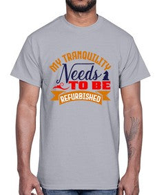 My tranquility needs to be refurbished 140#- chess- Cotton Tee