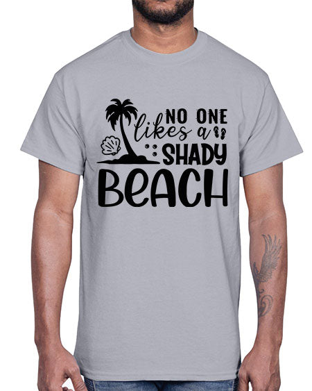 No one likes a shady beach 01#- summer- Cotton Tee