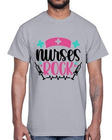 Nurses Rock Style Style 1254#- nurse- Cotton Tee