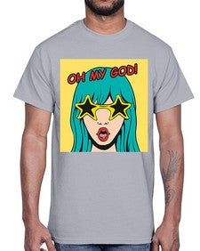 Oh My God 963#- art pop art- Cotton Tee
