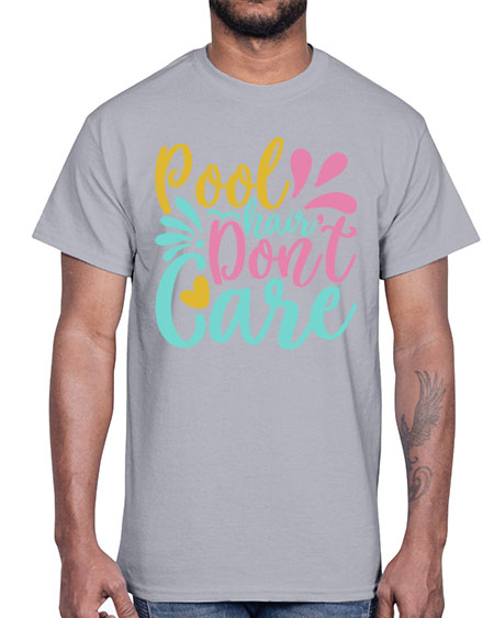 POOL HAIR DONT CARE Style 6#- summer- Cotton Tee