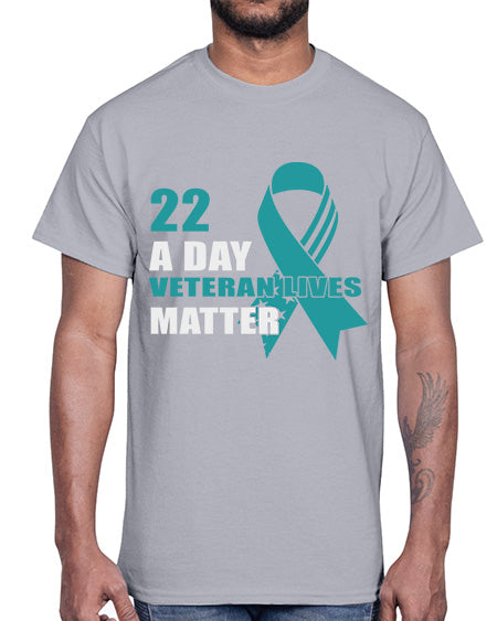 PTSD a Day Veteran 12#- PTSD- Cotton Tee